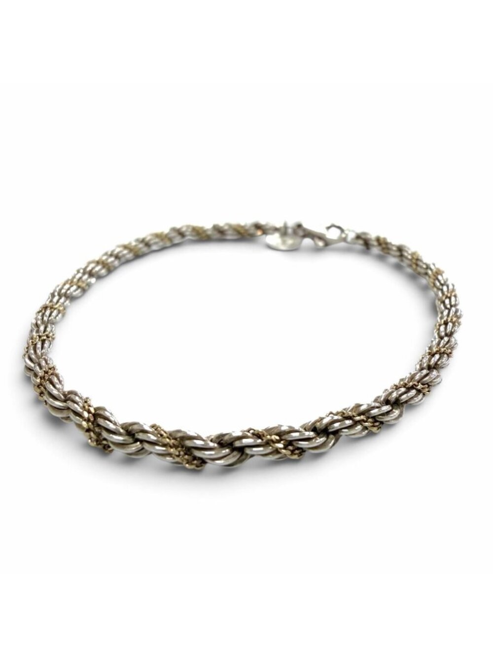 Tiffany & Co Twisted Chain Bracelet Silver Gold